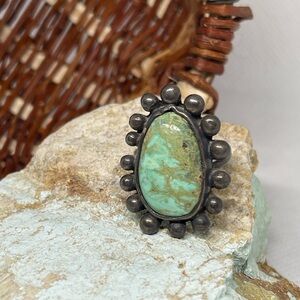 Vintage Old Pawn Sterling Silver Navajo Ring